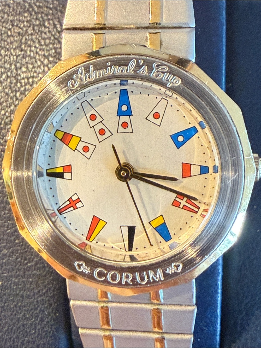 Corum Admiral's Cup Women's Watch - 18k Gold plated and stainless steel